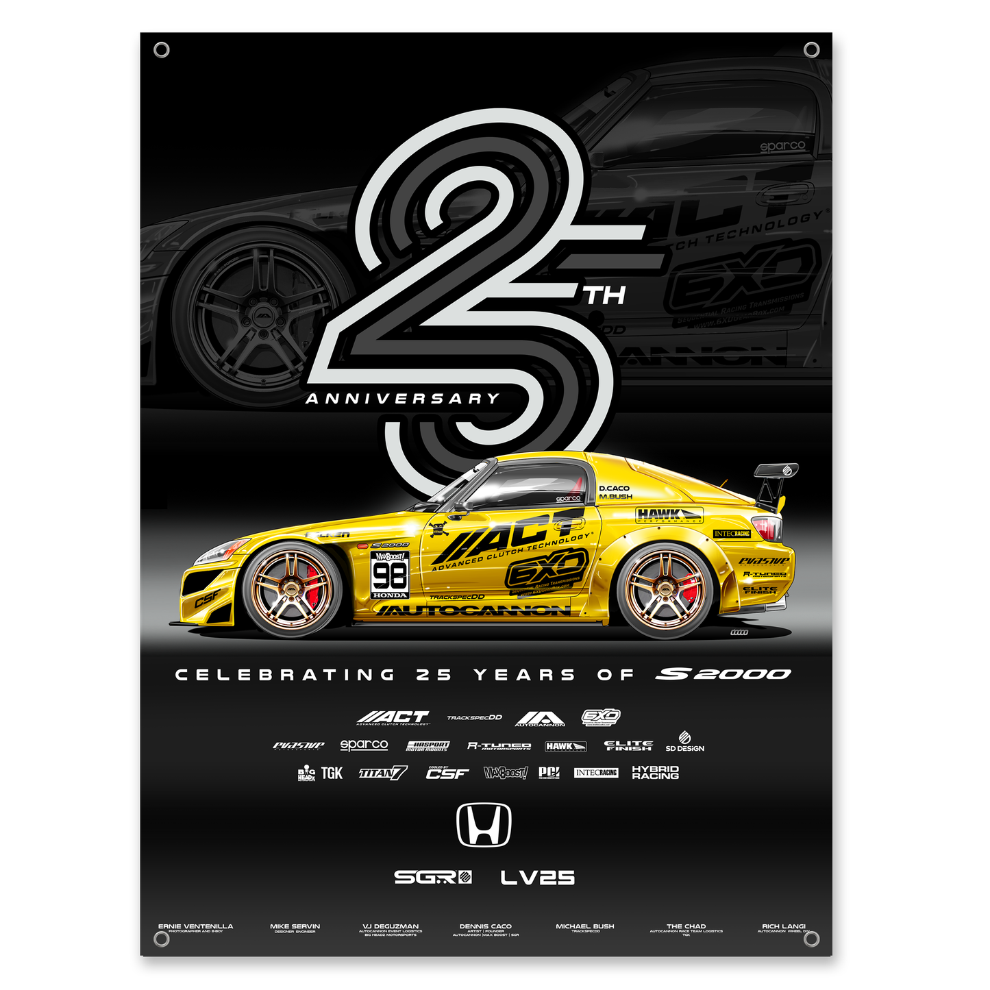 SGR x Honda S2000 Collectible Banner - SEMA Edition