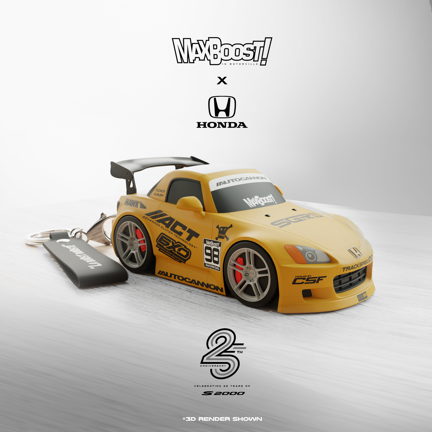 Max Boost x Honda S2000 Collectible Vehicle Keychain - SEMA Edition