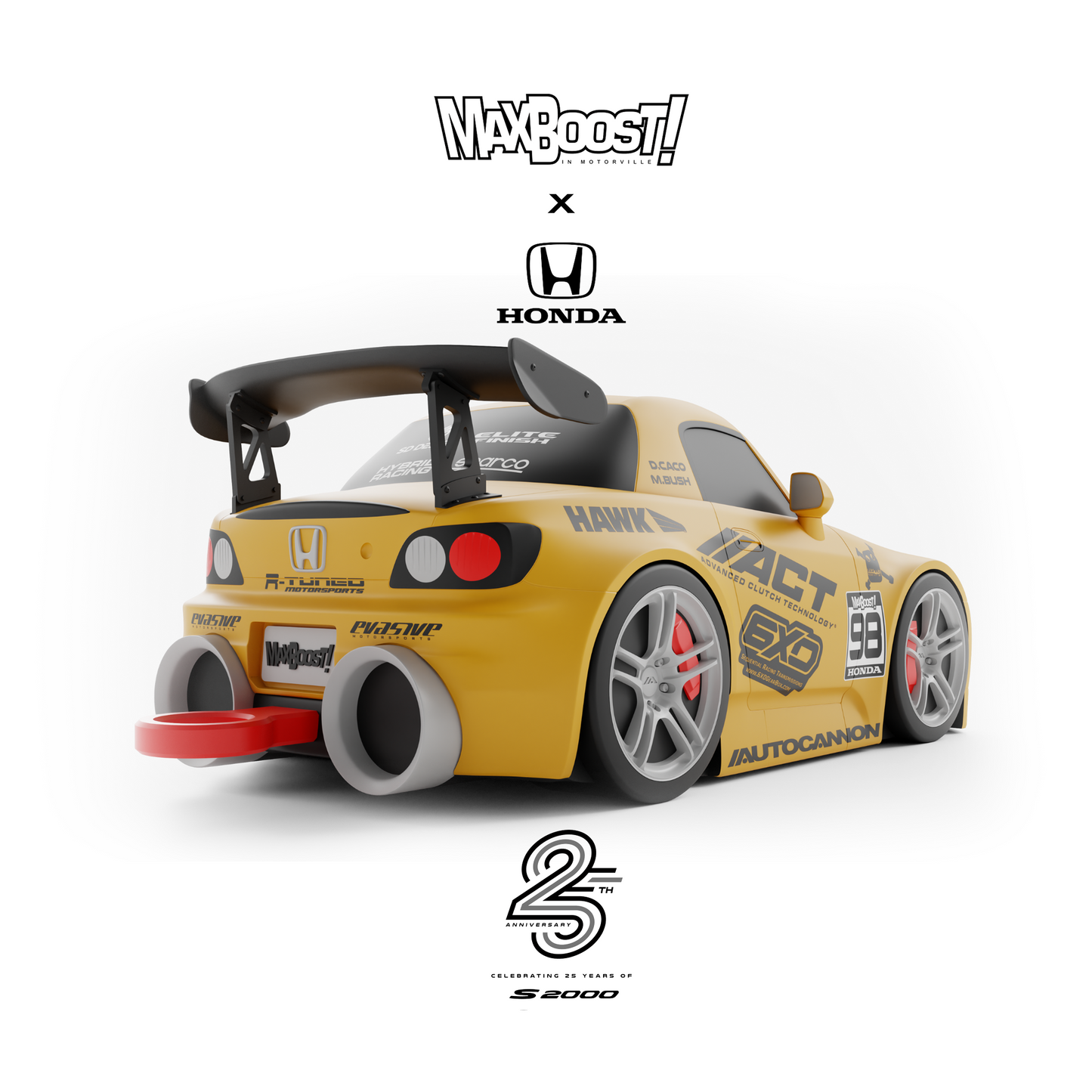 Max Boost x Honda S2000 Collectible Vehicle Keychain - SEMA Edition