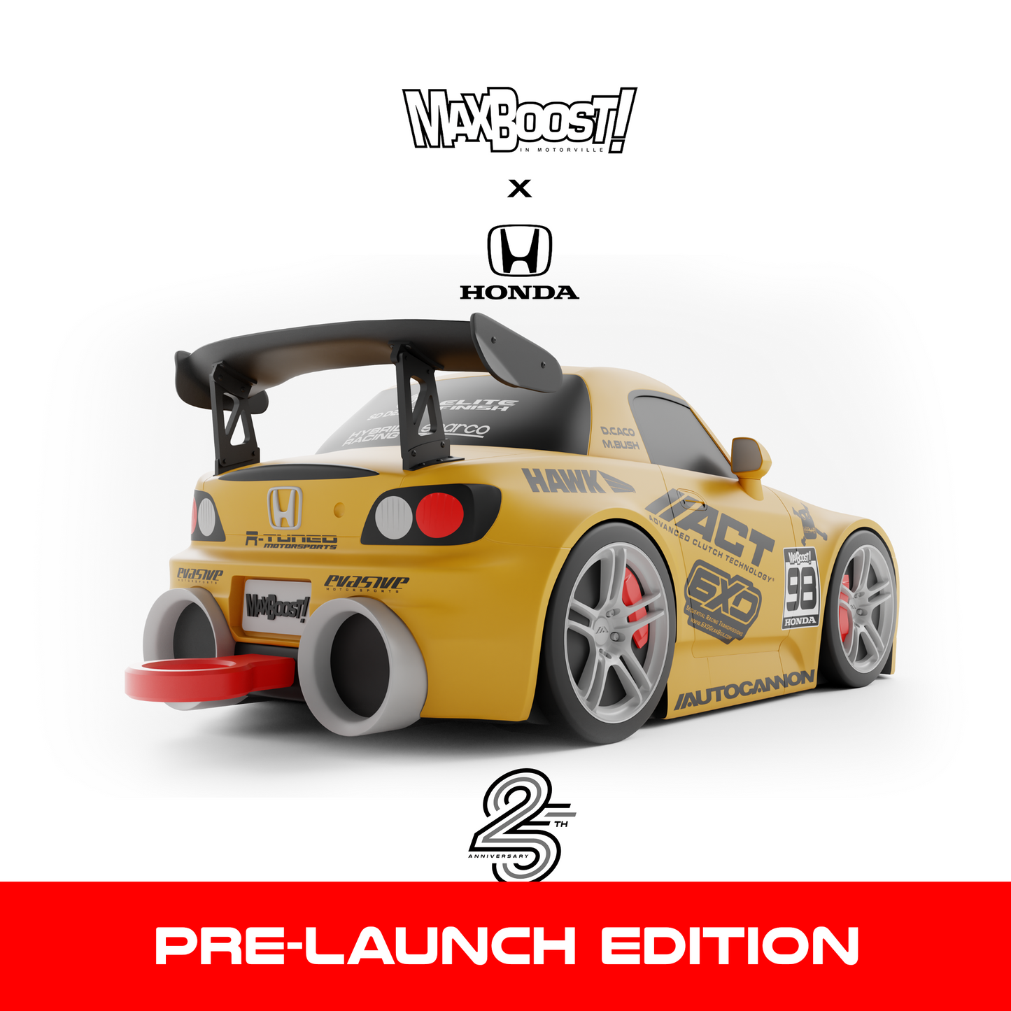 Max Boost x Honda S2000 Collectible Vehicle Keychain - SEMA Edition