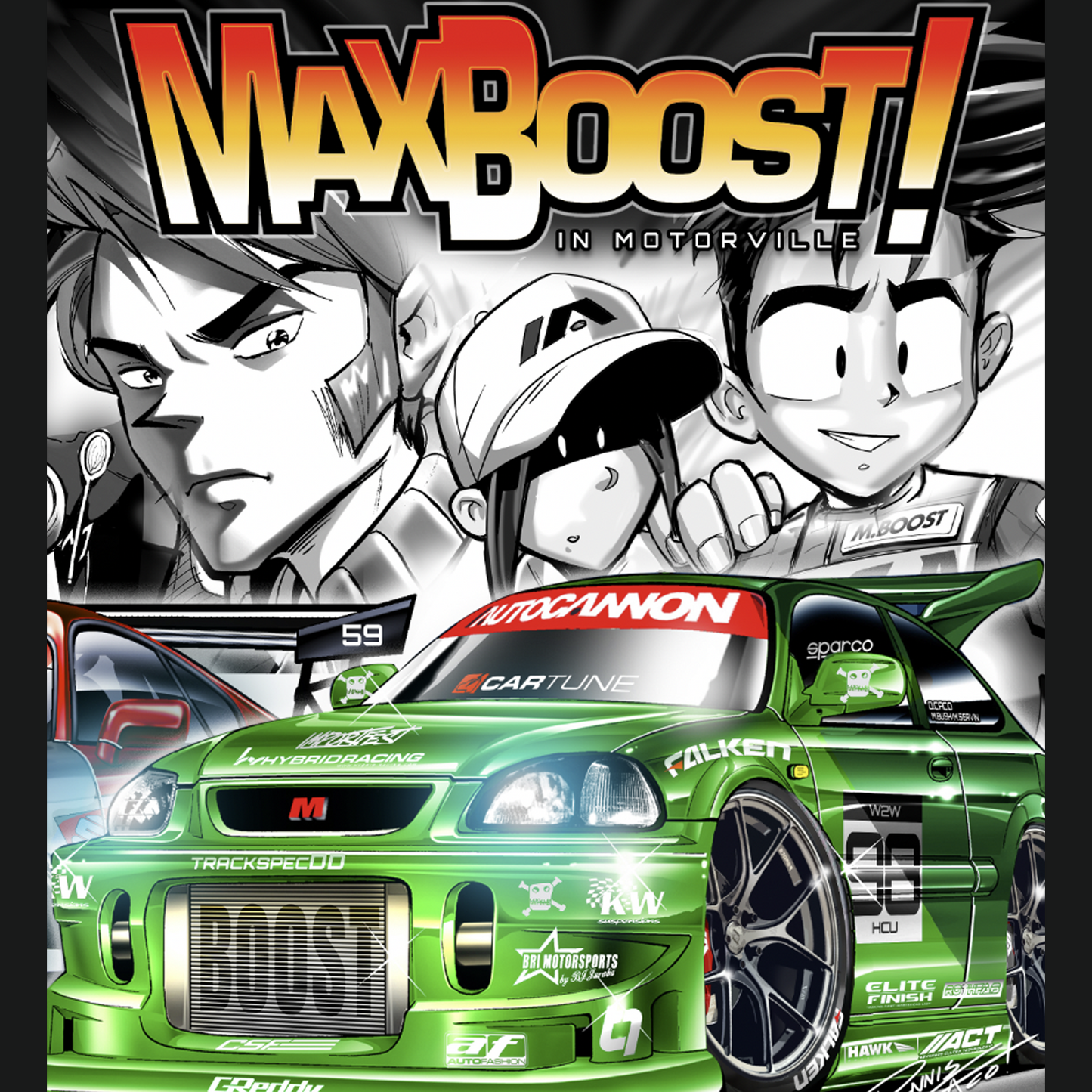 Max Boost x Honda “Otto” Collectible Figure Keychain - SEMA Edition