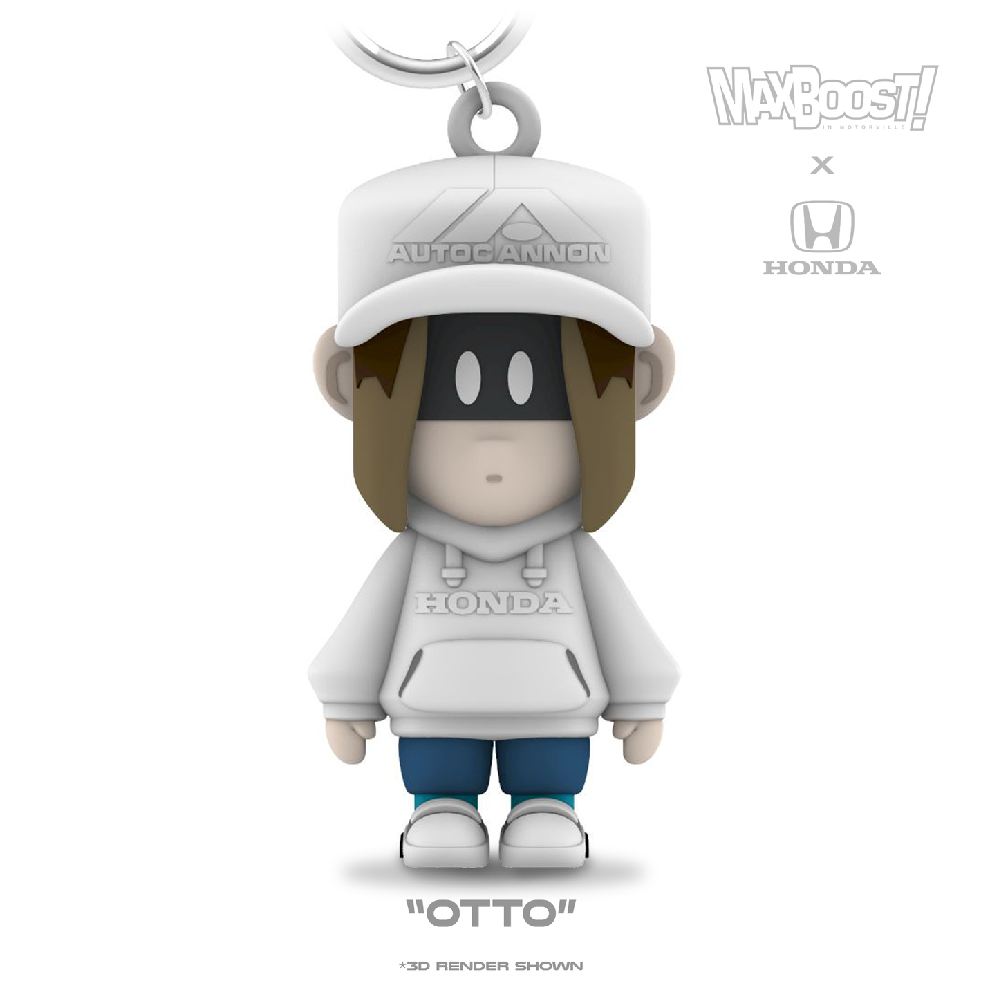 Max Boost x Honda “Otto” Collectible Figure Keychain - SEMA Edition
