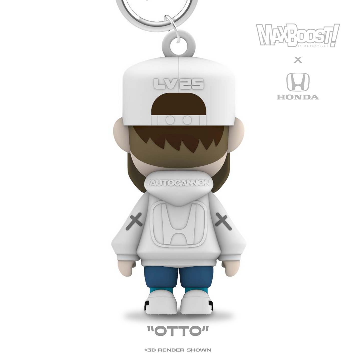Max Boost x Honda “Otto” Collectible Figure Keychain - SEMA Edition