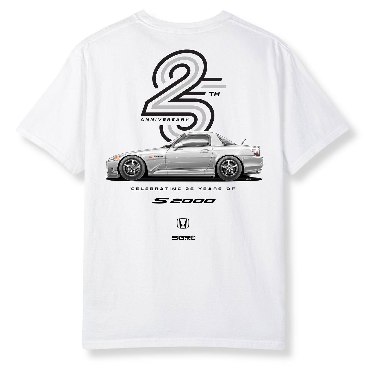 Honda S2000 25th Anniversary Shirt WHITE
