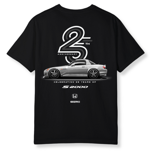 Honda S2000 25th Anniversary Shirt BLACK