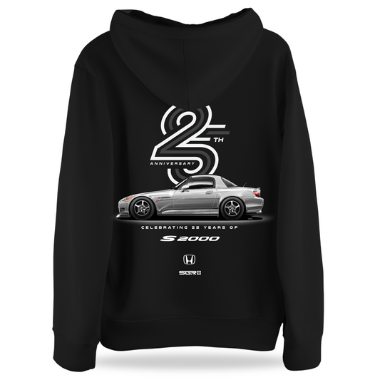 Honda S2000 25th Anniversary Hoodie BLACK