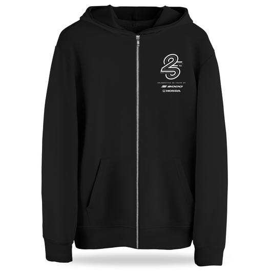 Honda S2000 25th Anniversary Zip Hoodie BLACK