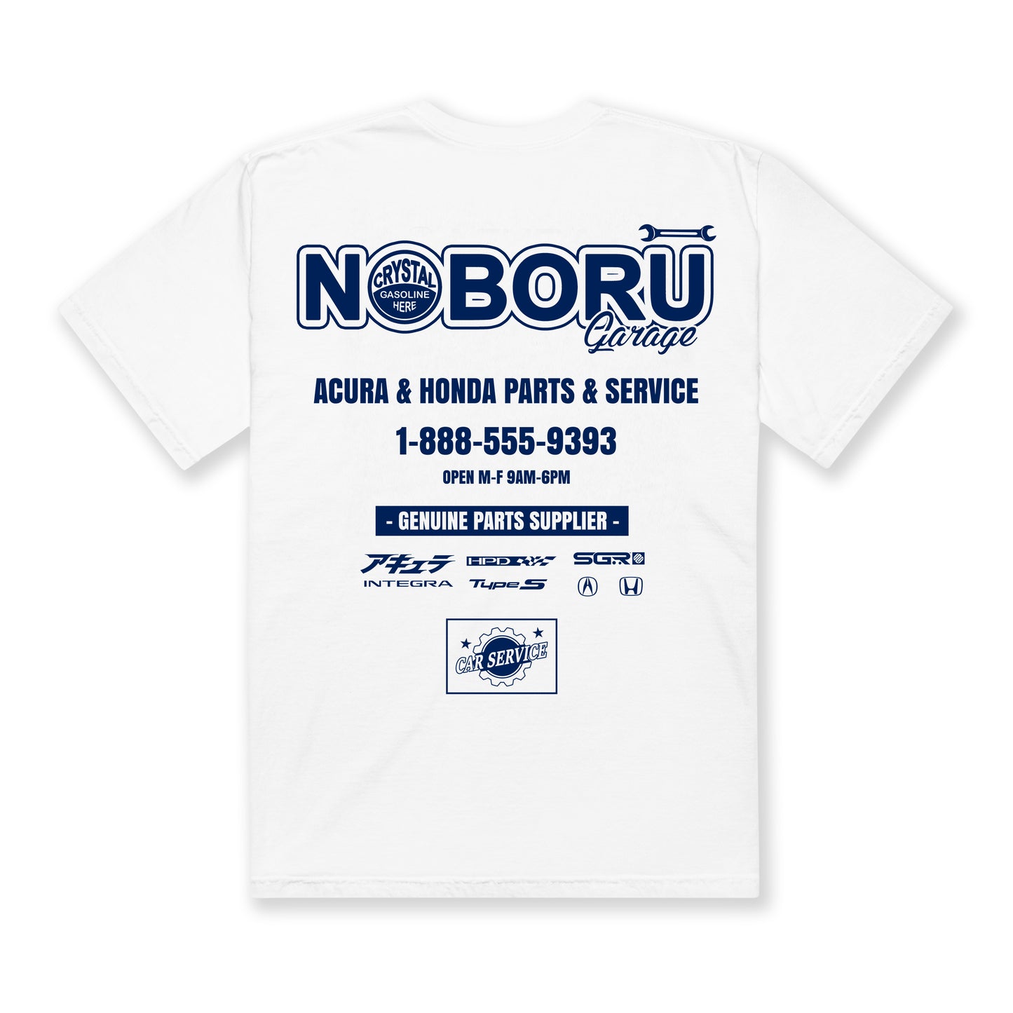 SGR HPD Noboru Garage Shop Shirt - White