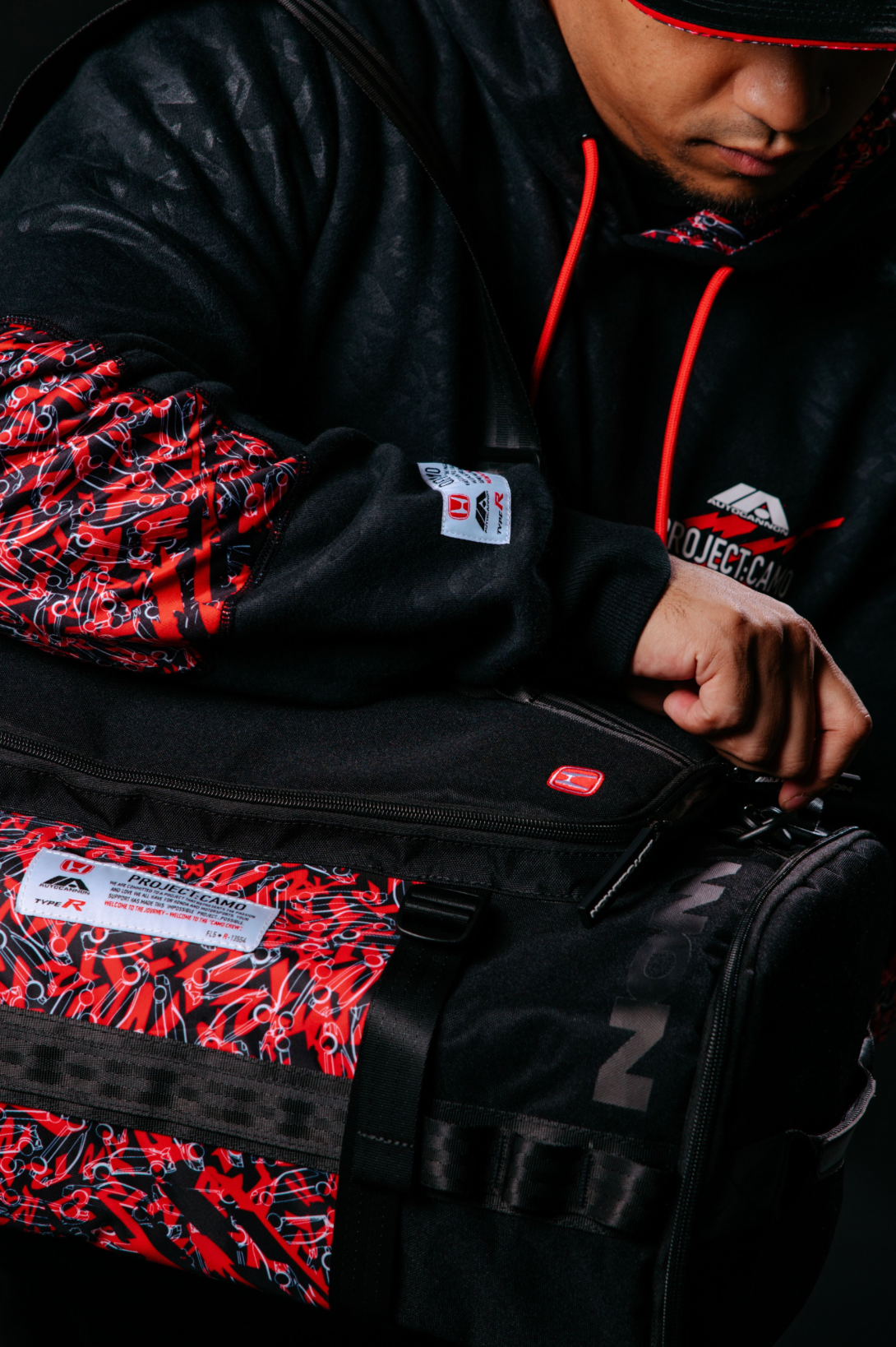 Autocannon x Type R Project:Camo Backpack Duffle_B
